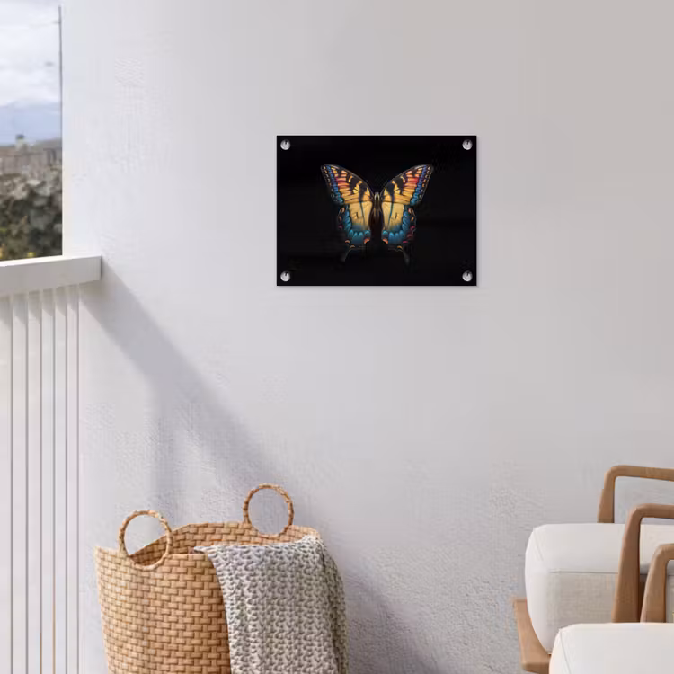 Vlinder - Kleurrijk - Speels tuinposter los doek klein -sfeer8