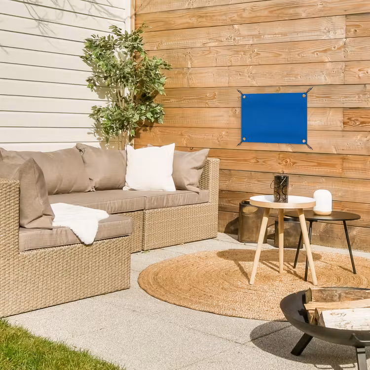 Classic - Azure - Blauw tuinposter los doek klein 239 -sfeer4