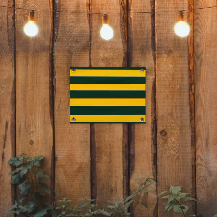 Klassiek - Strepen - Groen tuinposter los doek klein 239 -sfeer1