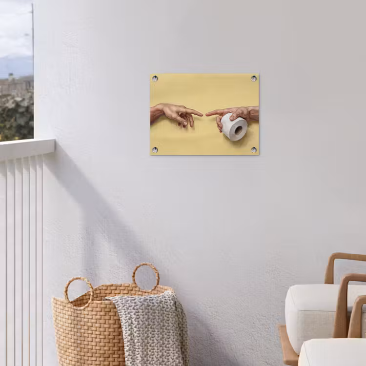 Klassiek - Kunst - Humor tuinposter los doek klein -sfeer8