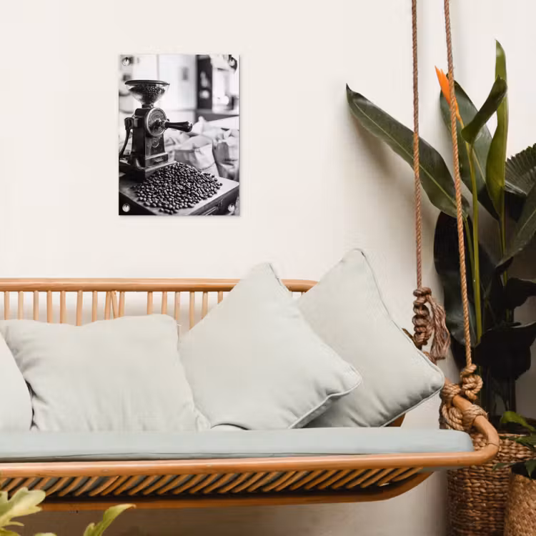 Koffiemolen - Gemalen - Vintage tuinposter los doek klein -sfeer7