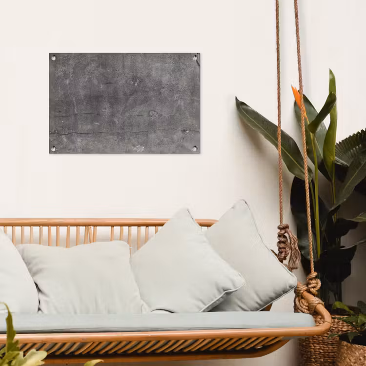 Beton - Muur - Cement tuinposter los doek klein -sfeer7
