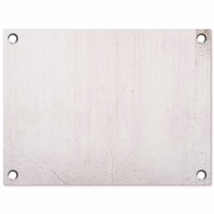 Beton - Muur - Wit tuinposter los doek klein -3d