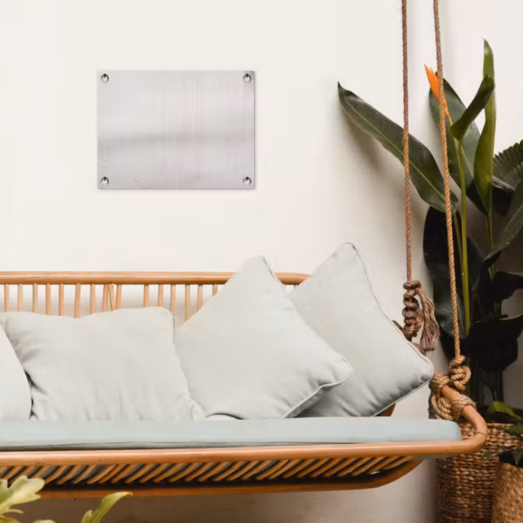 Beton - Muur - Wit tuinposter los doek klein -sfeer7