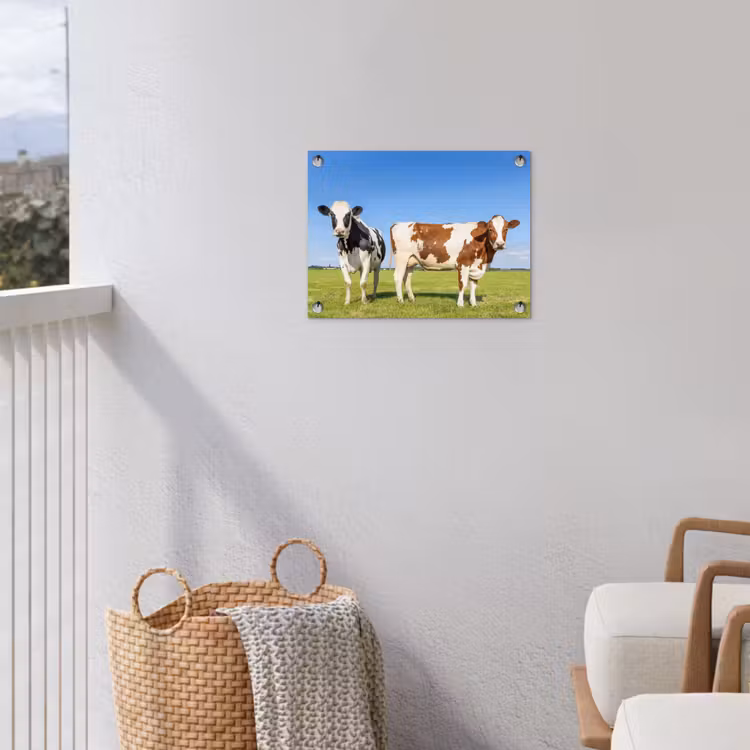 Koeien in de Weide tuinposter los doek klein -sfeer8
