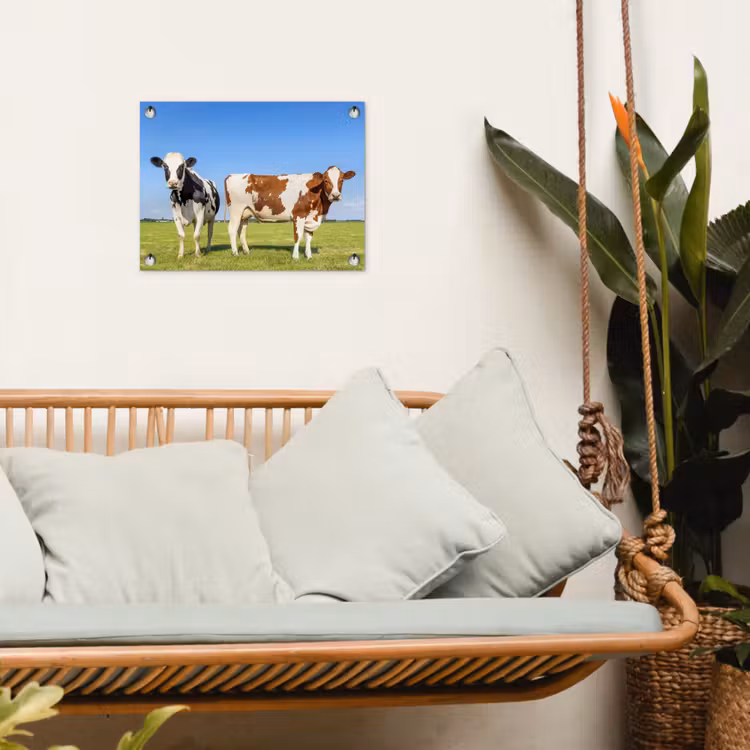Koeien in de Weide tuinposter los doek klein -sfeer7