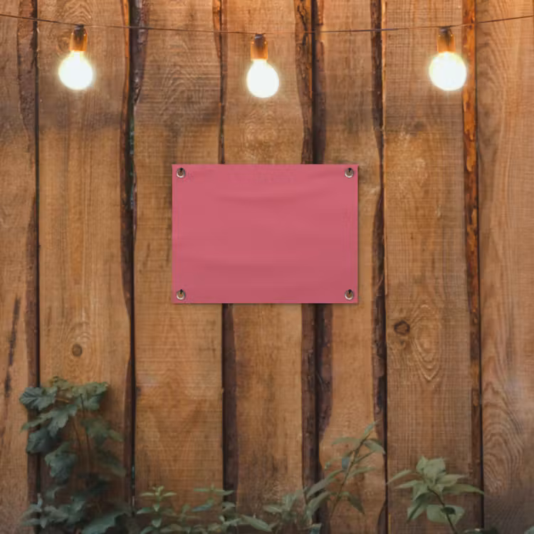 Crimson - Rose - Roze tuinposter los doek klein 239 -sfeer1