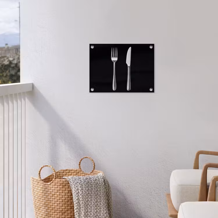 Bestek - Klassiek - Elegant tuinposter los doek klein -sfeer8