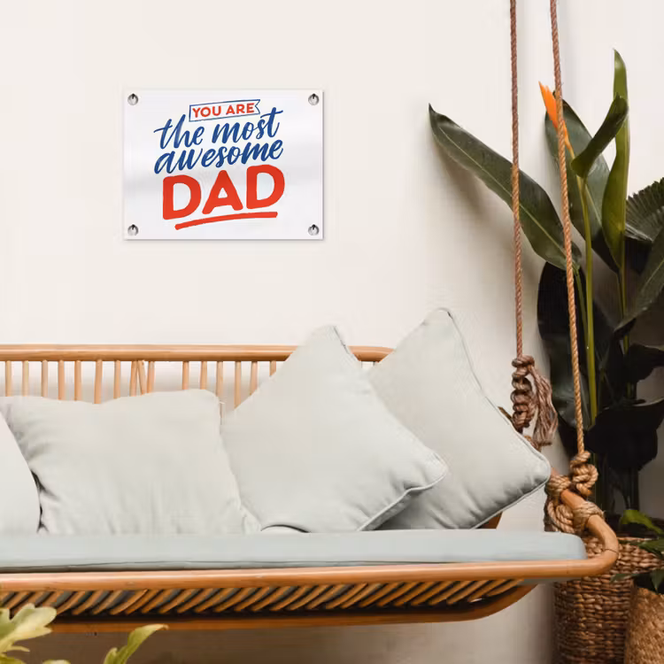 Papa - Vaderdag - Spreuken tuinposter los doek klein -sfeer7