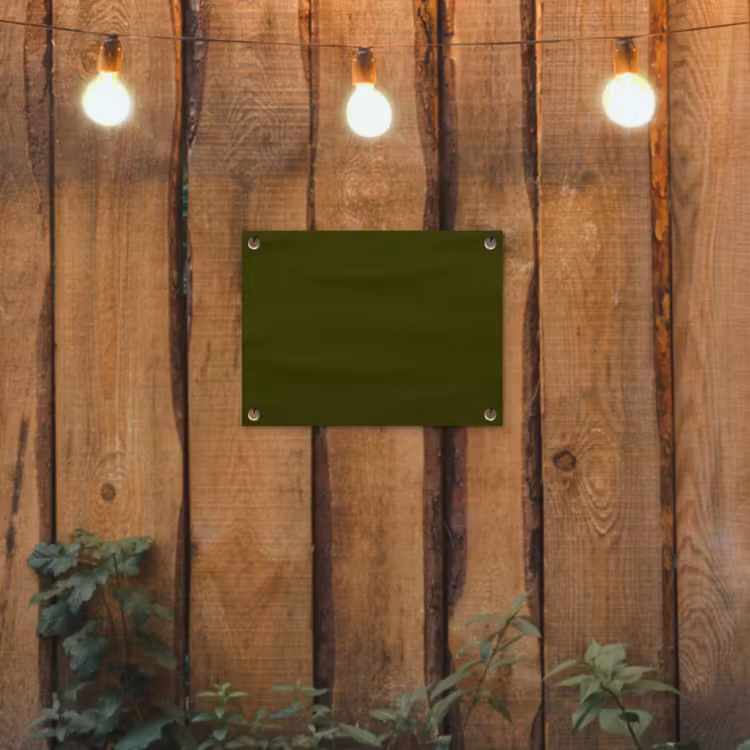 Dark - Olive - Groen tuinposter los doek klein 239 -sfeer1