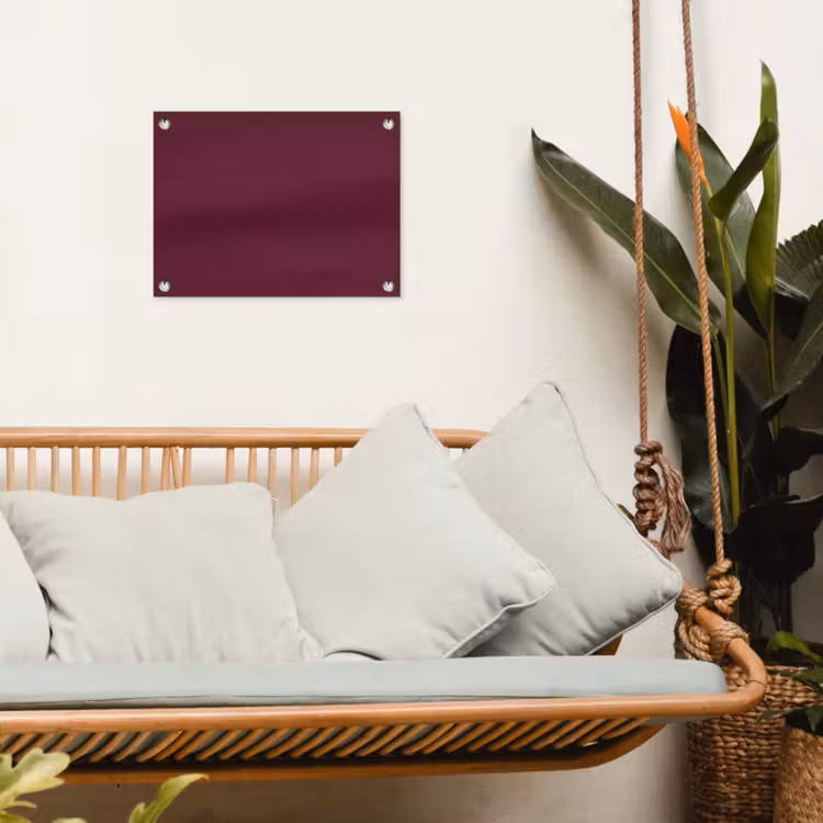 Deep - Plum - Paars tuinposter los doek klein 239 -sfeer7