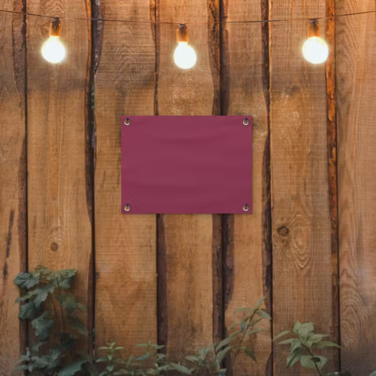 Deep - Rasberry - Rood tuinposter los doek klein 239 -sfeer1