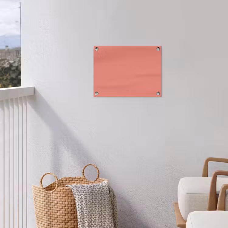 Dusty - Peach - Koraal tuinposter los doek klein 239 -sfeer8