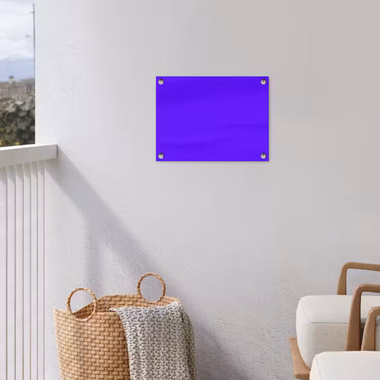 Electric - Indigo - Paars tuinposter los doek klein 239 -sfeer8