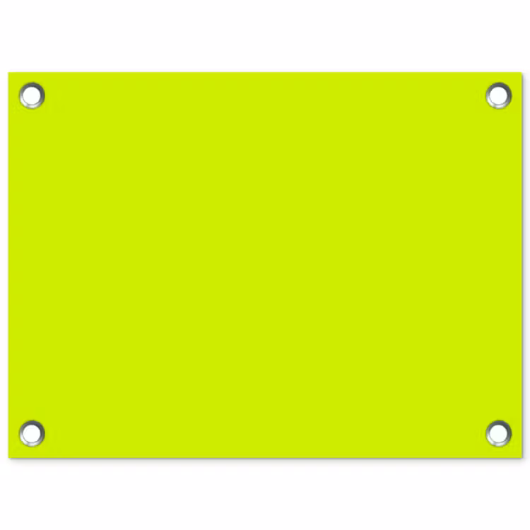 Electric - Lemon - Geel tuinposter los doek klein 239 -3d
