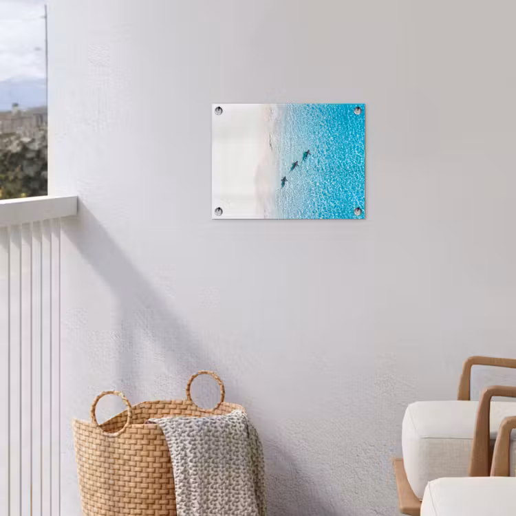 Vis - Oceaan - Strand - Turquoise - Natuur tuinposter los doek klein -sfeer8
