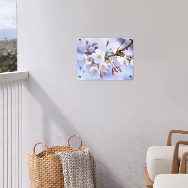 Bloemen - Sakura - Tak - Bloesem takken tuinposter los doek klein -sfeer8