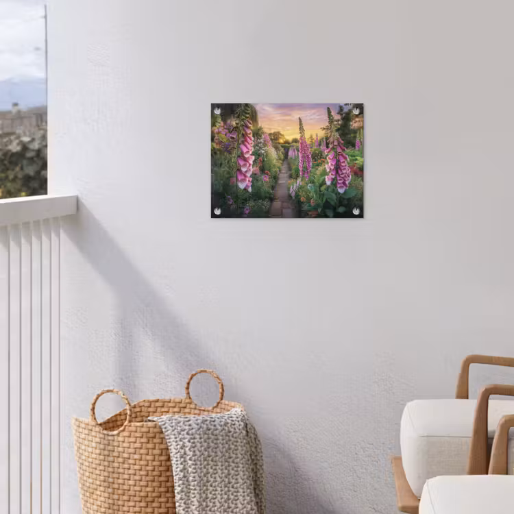 Vingerhoedskruid - Bloemen - Tuin tuinposter los doek klein -sfeer8