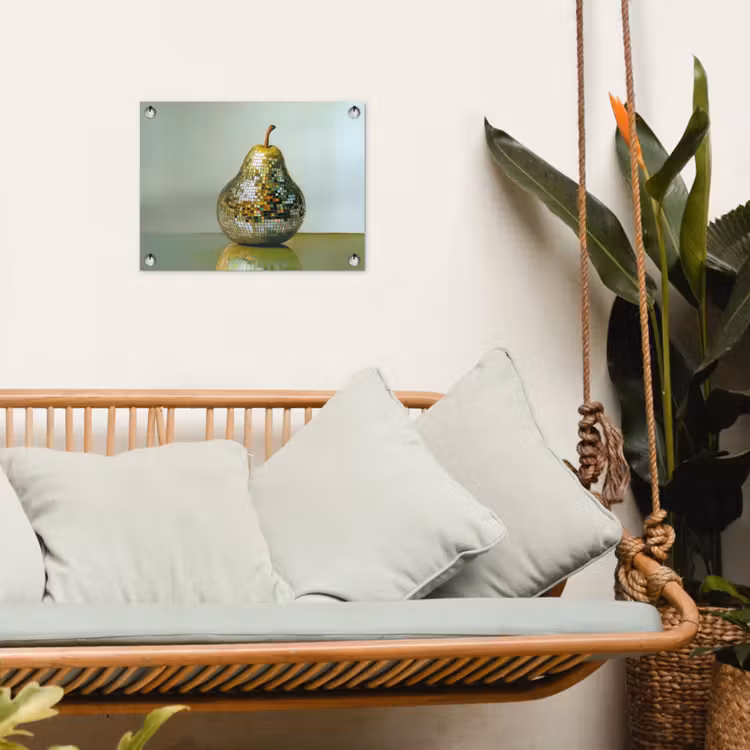 Fruit - Disco - Art - Glitter tuinposter los doek klein -sfeer7
