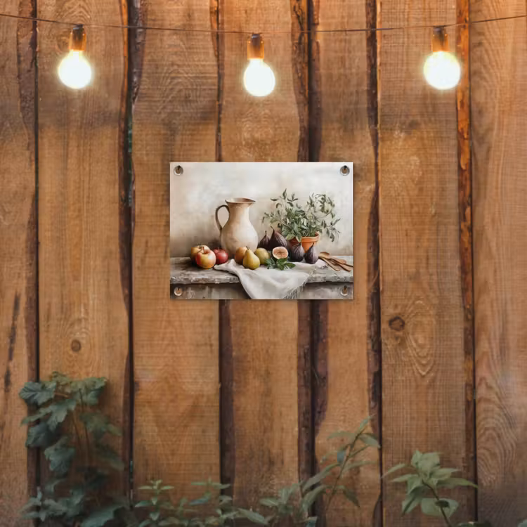 Fruit - Kruiden - Landelijk tuinposter los doek klein -sfeer1