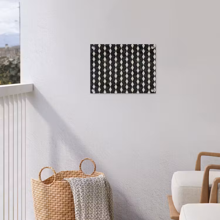Geometrisch - Patroon - Marmer - Groen tuinposter los doek klein 239 -sfeer8