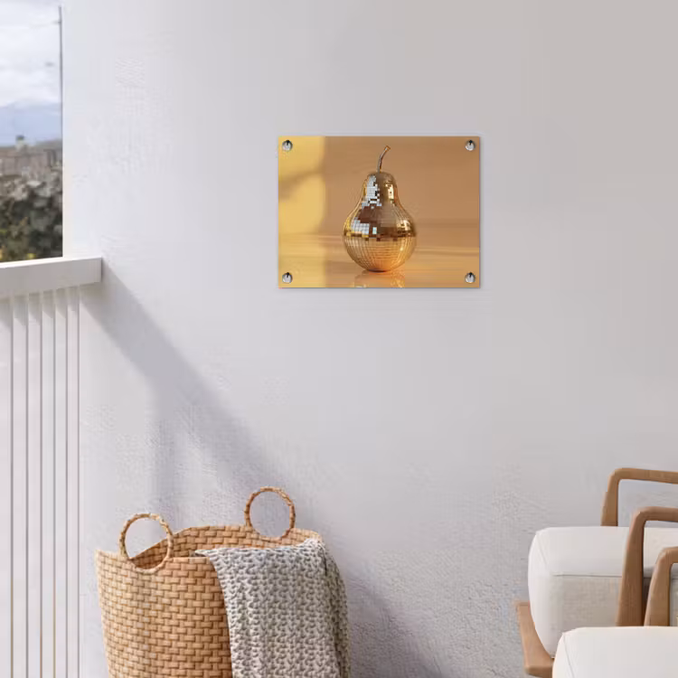 Goud - Disco - Glitter - Peer tuinposter los doek klein -sfeer8