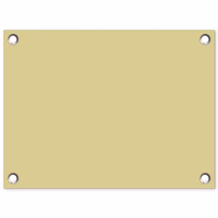 Golden - Clover - Geel tuinposter los doek klein 239 -3d