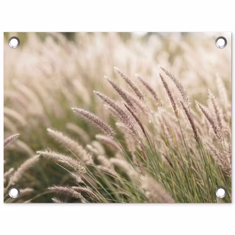Gras - Close up - Groen tuinposter los doek klein -3d