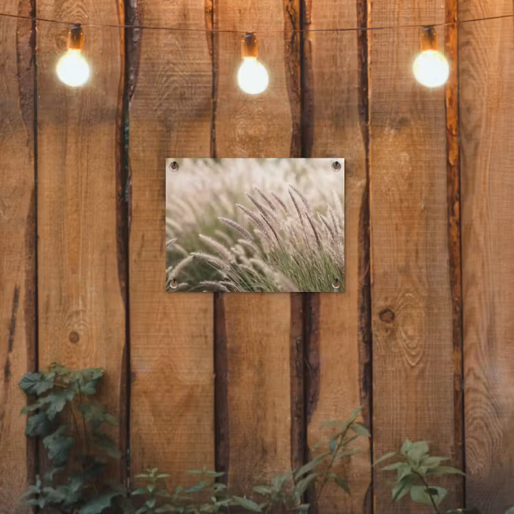 Gras - Close up - Groen tuinposter los doek klein -sfeer1