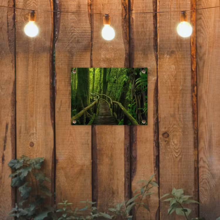 Groene Oase van Rust tuinposter los doek klein -sfeer1