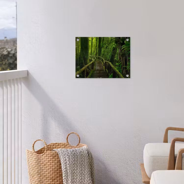 Groene Oase van Rust tuinposter los doek klein -sfeer8