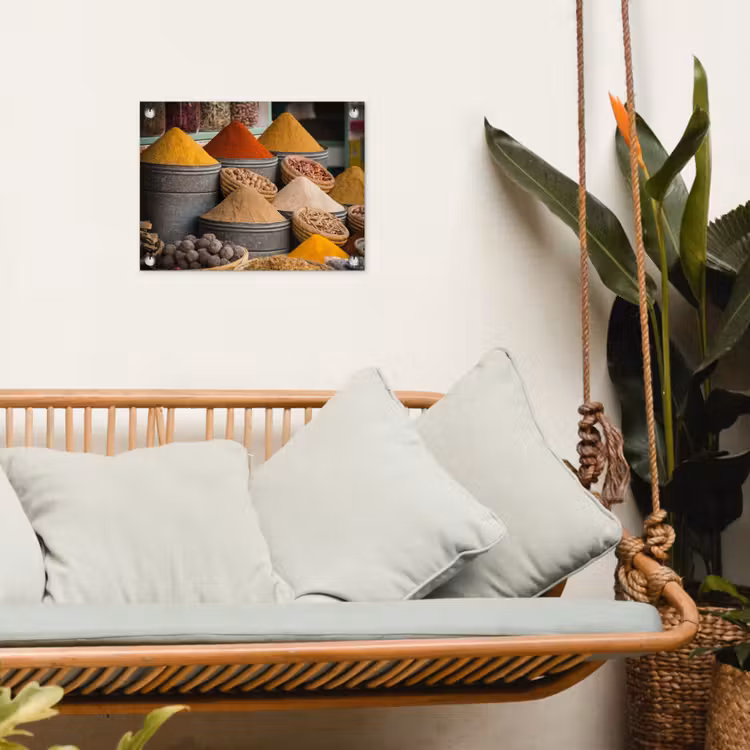 Kruiden - Ton - Specerijen - Geel - Bruin tuinposter los doek klein -sfeer7