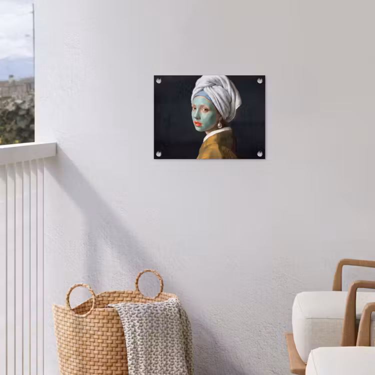 Iconisch - Modern - Kleurrijk tuinposter los doek klein -sfeer8
