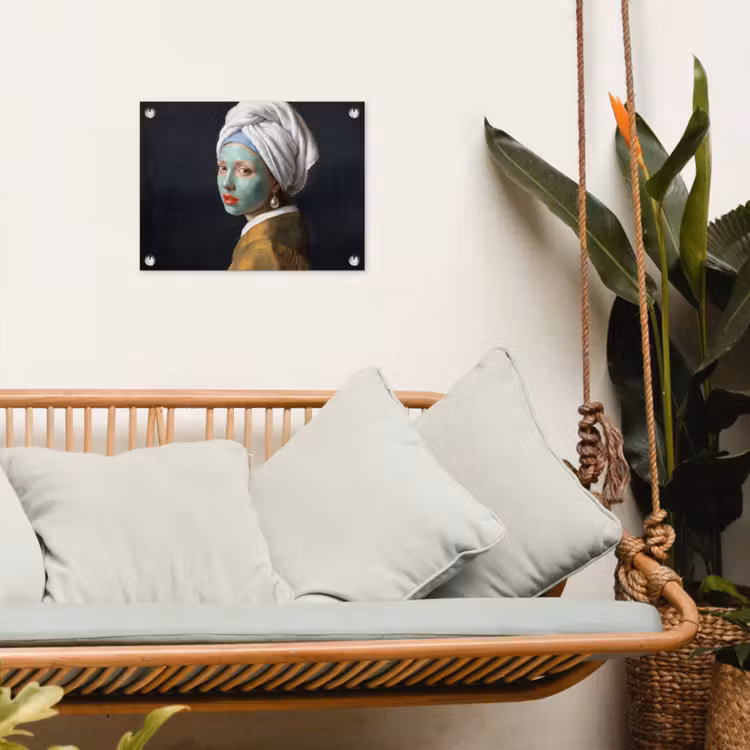 Iconisch - Modern - Kleurrijk tuinposter los doek klein -sfeer7