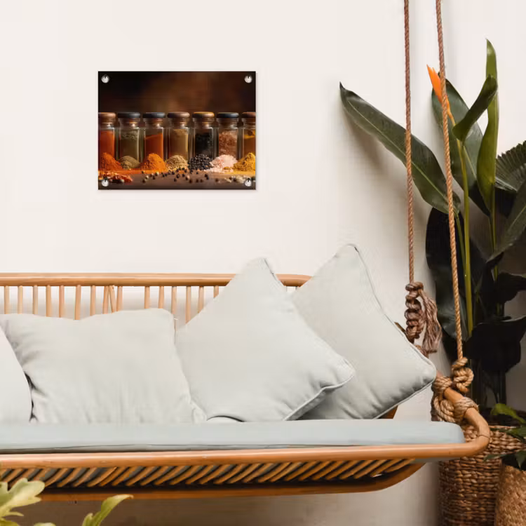 Potjes - Kruiden - Specerijen - Korrels tuinposter los doek klein -sfeer7