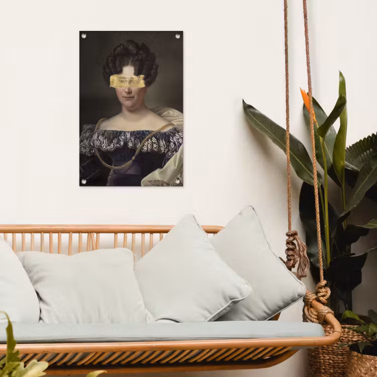 Johanna Henriette Engelen - Dubois Drahonet - Goud tuinposter los doek klein -sfeer7