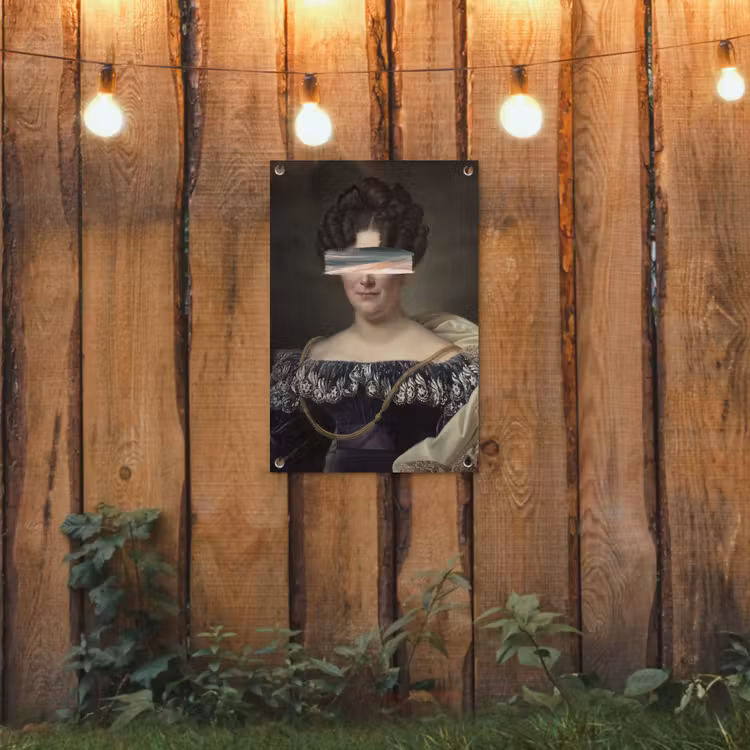 Johanna Henriette Engelen - Dubois Drahonet - Pastel tuinposter los doek klein -sfeer1