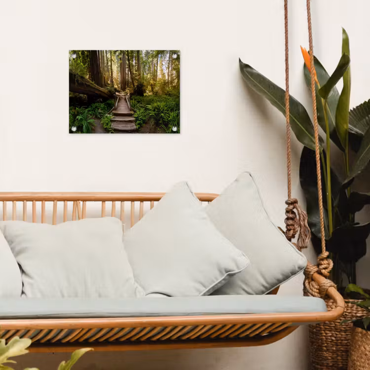 Jungle - Natuur - Trap - Bomen tuinposter los doek klein -sfeer7