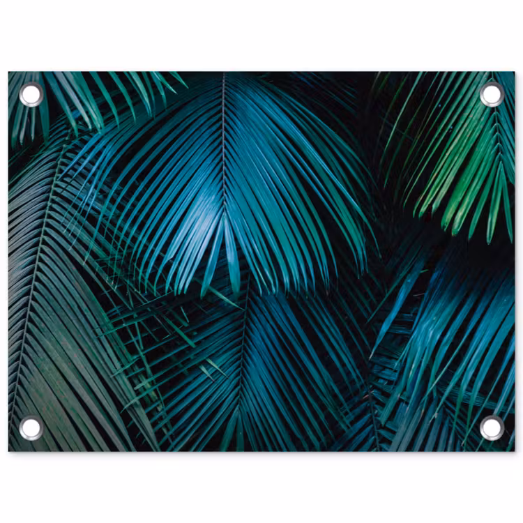 Inductie mat - Jungle - Inductie beschermer - Palmblad - Natuur tuinposter los doek klein -3d