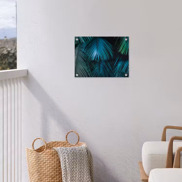 Inductie mat - Jungle - Inductie beschermer - Palmblad - Natuur tuinposter los doek klein -sfeer8