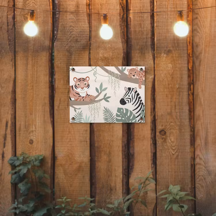 Jungle - Rustiek - Pastel tuinposter los doek klein -sfeer1