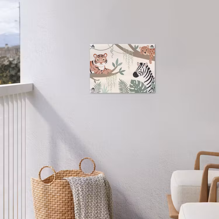 Jungle - Rustiek - Pastel tuinposter los doek klein -sfeer8