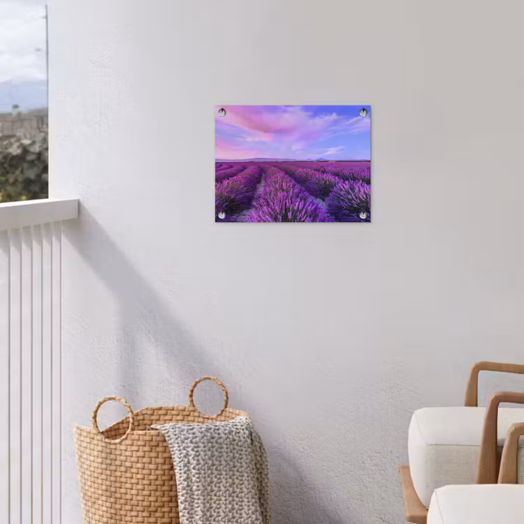 Lavendel - Paars - Bloemen - Natuur tuinposter los doek klein -sfeer8