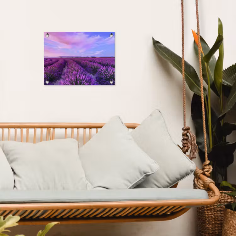 Lavendel - Paars - Bloemen - Natuur tuinposter los doek klein -sfeer7