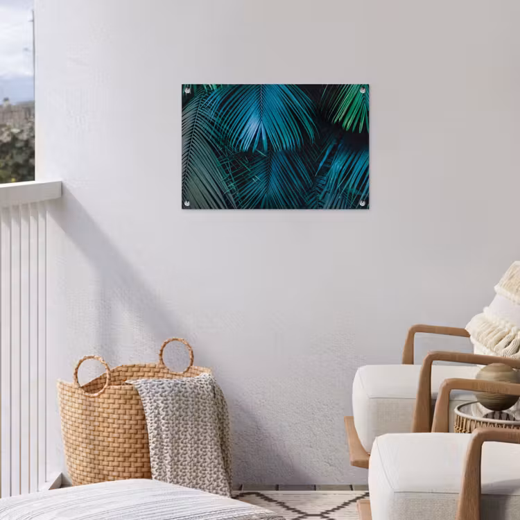Bladeren - Tropisch - Jungle tuinposter los doek klein -sfeer8