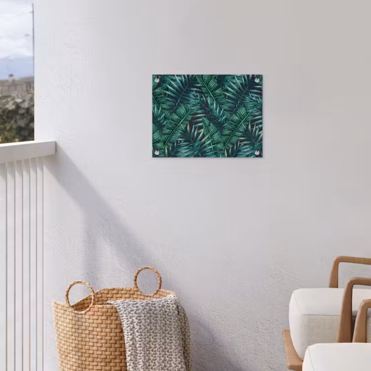 Bladeren - Tropisch - Jungle - Natuur tuinposter los doek klein -sfeer8