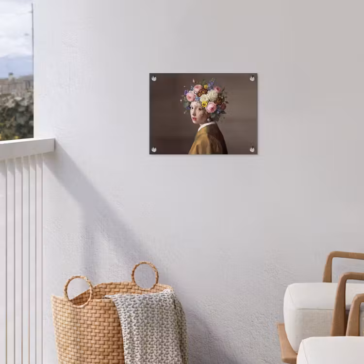 Meesterwerk - Modern - Kleurrijk tuinposter los doek klein -sfeer8