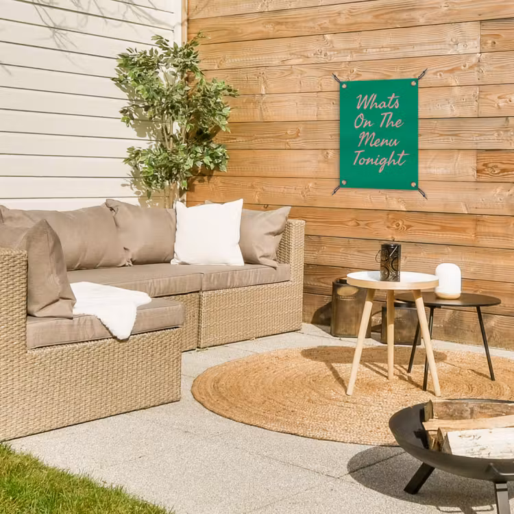 Menu - Quote - Roze tuinposter los doek klein -sfeer4