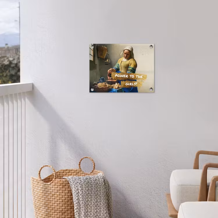 Melkmeisje - Goud - Quotes - Schilderij - Oude meesters tuinposter los doek klein -sfeer8