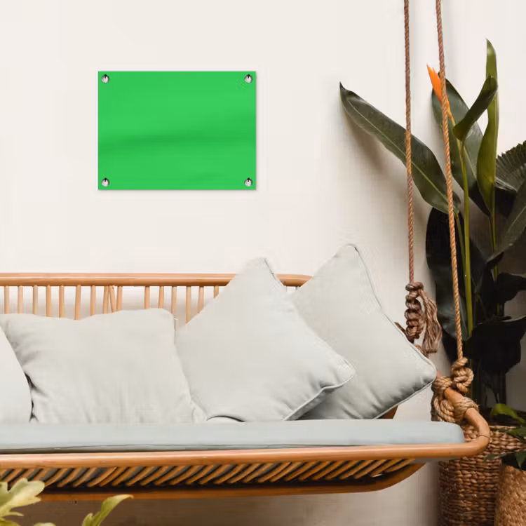 Mint - Green - Groen tuinposter los doek klein 239 -sfeer7
